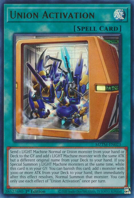 Union Activation [MZTM-EN023] Ultra Rare | Exor Games Dartmouth