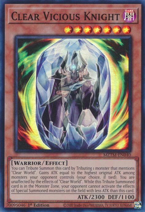 Clear Vicious Knight [MZTM-EN040] Super Rare | Exor Games Dartmouth