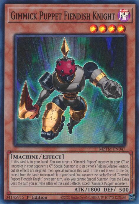 Gimmick Puppet Fiendish Knight [MZTM-EN047] Super Rare | Exor Games Dartmouth