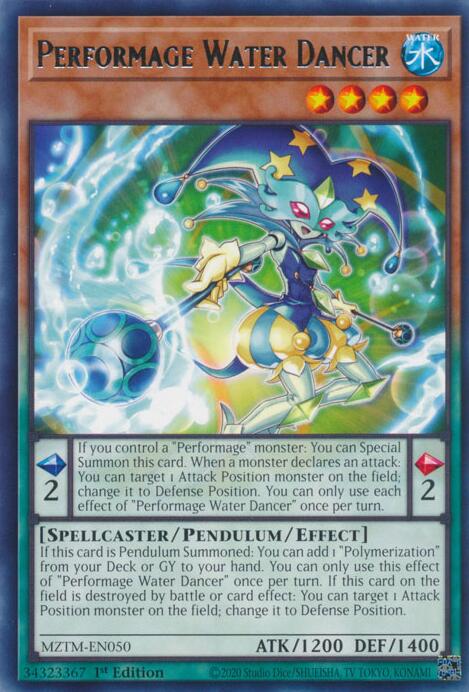 Performage Water Dancer [MZTM-EN050] Rare | Exor Games Dartmouth