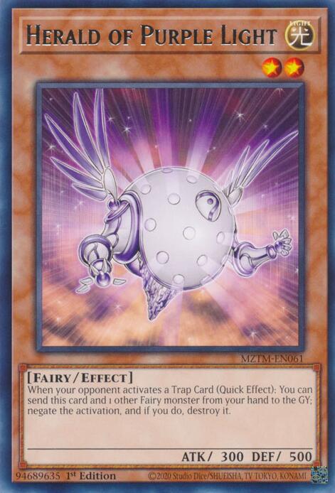 Herald of Purple Light [MZTM-EN061] Rare | Exor Games Dartmouth