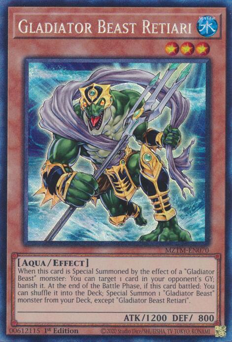Gladiator Beast Retiari (Collector's Rare) [MZTM-EN070] Collector's Rare | Exor Games Dartmouth