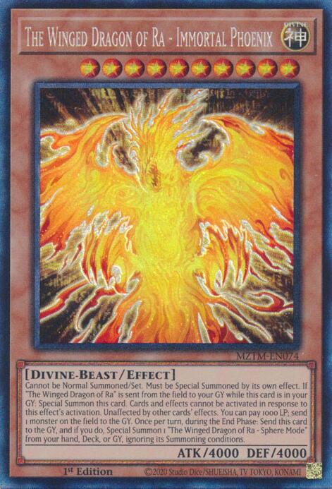 The Winged Dragon of Ra - Immortal Phoenix (Collector's Rare) [MZTM-EN074] Collector's Rare | Exor Games Dartmouth