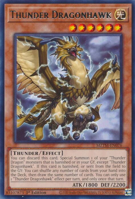 Thunder Dragonhawk [MZTM-EN076] Rare | Exor Games Dartmouth