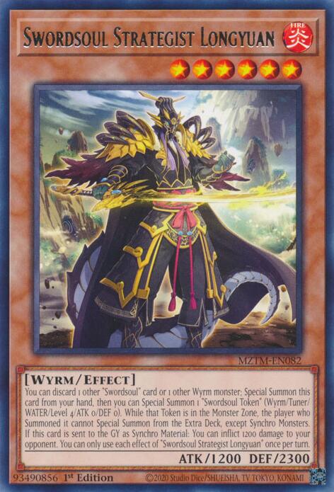 Swordsoul Strategist Longyuan [MZTM-EN082] Rare | Exor Games Dartmouth