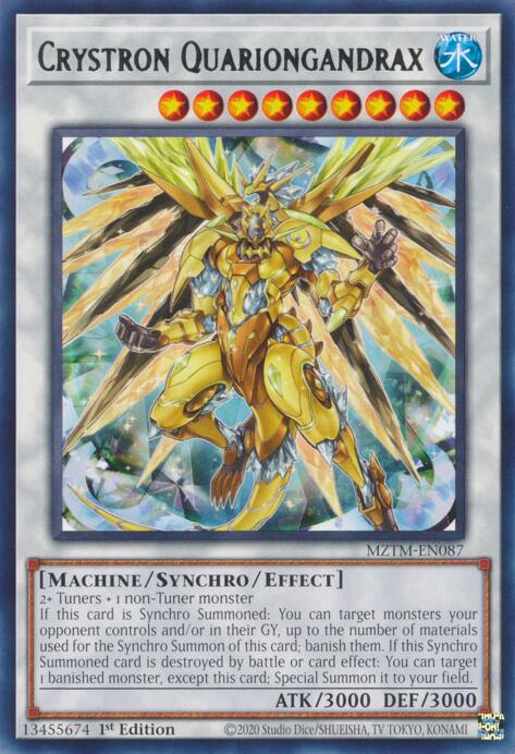 Crystron Quariongandrax [MZTM-EN087] Rare | Exor Games Dartmouth