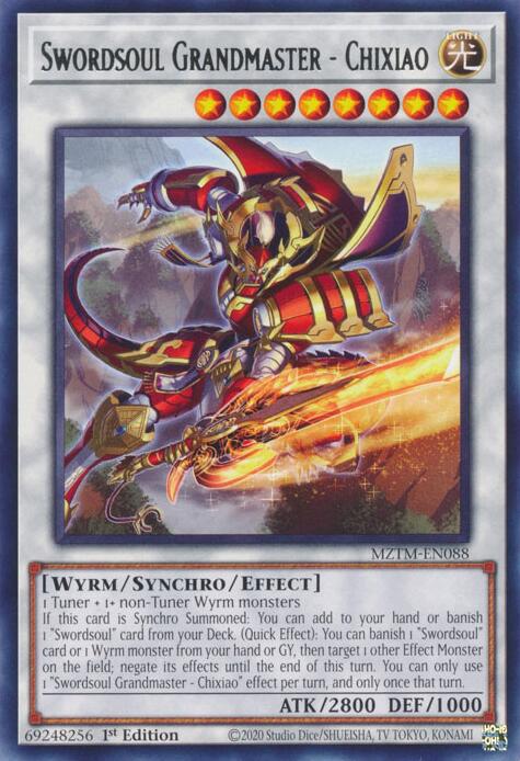 Swordsoul Grandmaster - Chixiao [MZTM-EN088] Rare | Exor Games Dartmouth