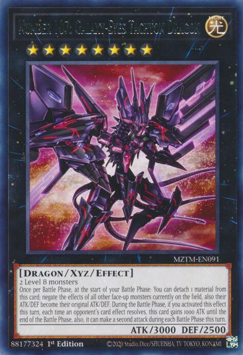Number 107: Galaxy-Eyes Tachyon Dragon [MZTM-EN091] Rare | Exor Games Dartmouth