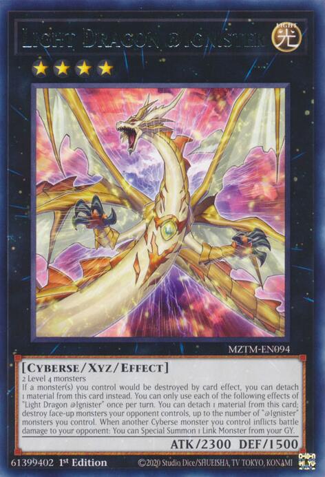 Light Dragon @Ignister [MZTM-EN094] Rare | Exor Games Dartmouth