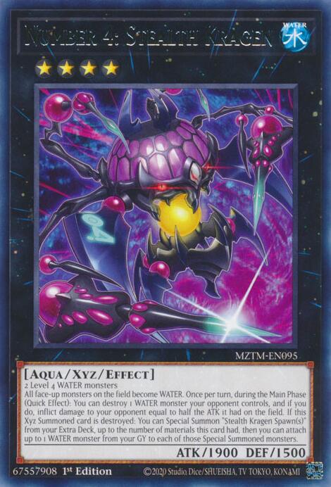 Number 4: Stealth Kragen [MZTM-EN095] Rare | Exor Games Dartmouth