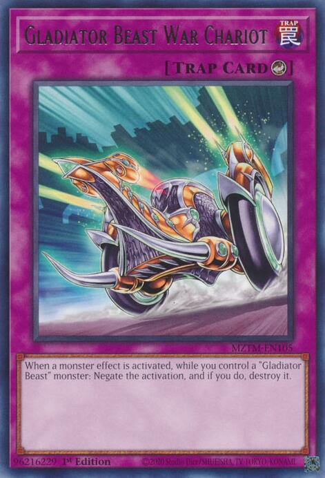 Gladiator Beast War Chariot [MZTM-EN105] Rare | Exor Games Dartmouth