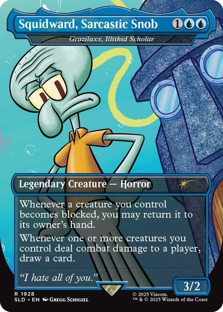 Squidward, Sarcastic Snob - Grazilaxx, Illithid Scholar [Secret Lair Drop Series] | Exor Games Dartmouth