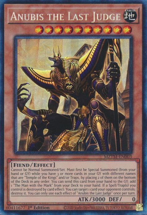 Anubis the Last Judge (Collector's Rare) [MZTM-EN003] Collector's Rare | Exor Games Dartmouth