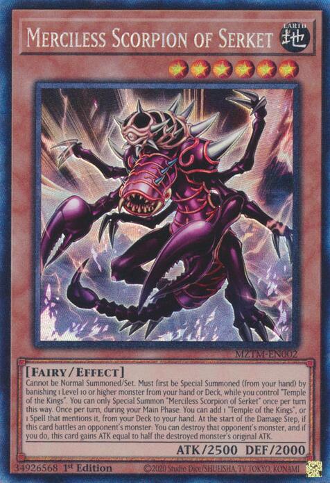 Merciless Scorpion of Serket (Collector's Rare) [MZTM-EN002] Ultra Rare | Exor Games Dartmouth