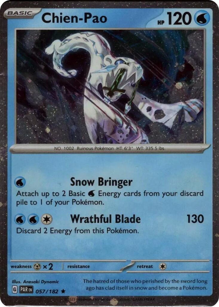Chien-Pao (057/182) (Cosmos Holo) [Scarlet & Violet: Paradox Rift] | Exor Games Dartmouth