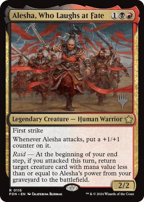 Alesha, Who Laughs at Fate (Promo Pack) [Foundations Promos] | Exor Games Dartmouth