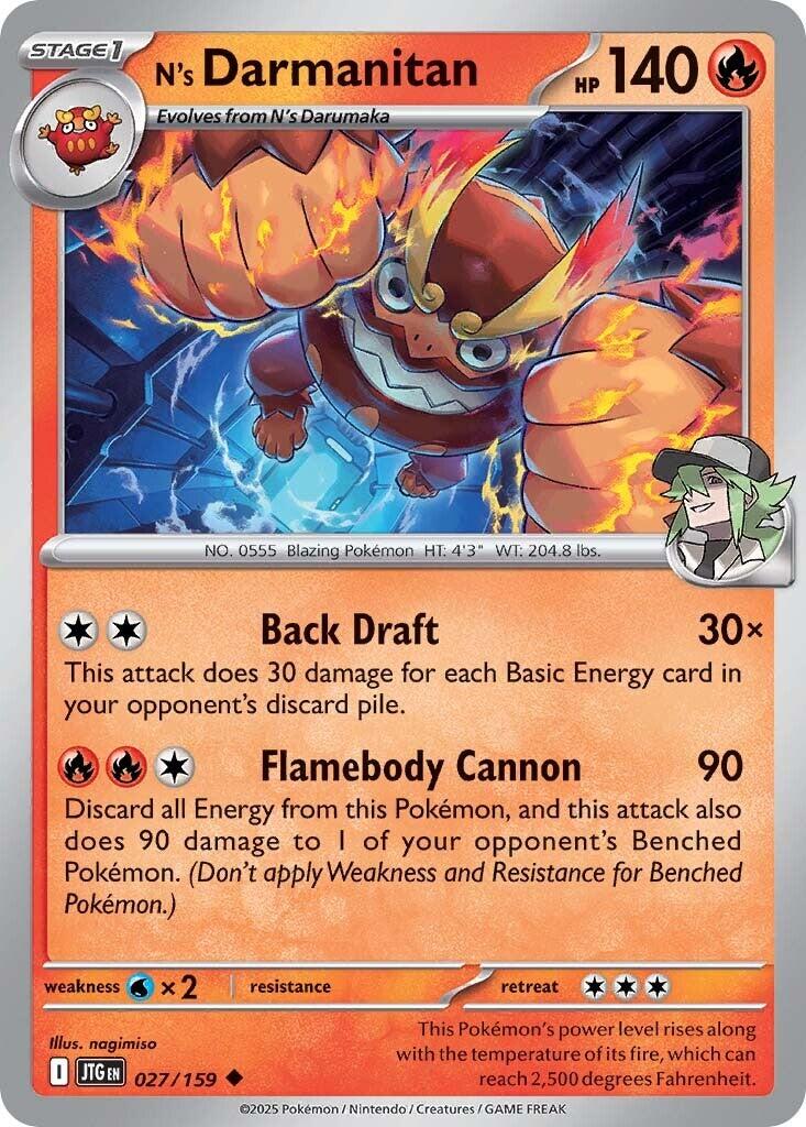 N's Darmanitan (027/159) [Scarlet & Violet: Journey Together] | Exor Games Dartmouth
