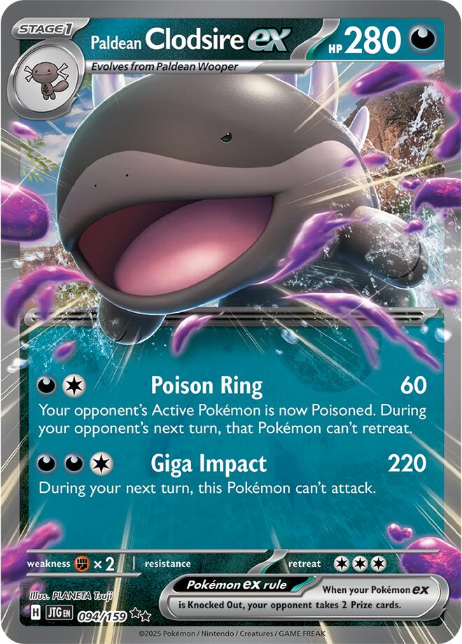 Paldean Clodsire ex (094/159) [Scarlet & Violet: Journey Together] | Exor Games Dartmouth
