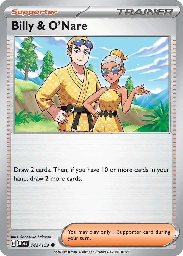 Billy & O'Nare (142/159) [Scarlet & Violet: Journey Together] | Exor Games Dartmouth