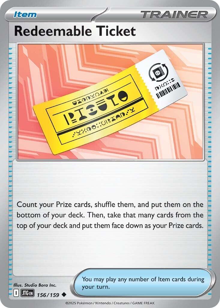 Redeemable Ticket (156/159) [Scarlet & Violet: Journey Together] | Exor Games Dartmouth