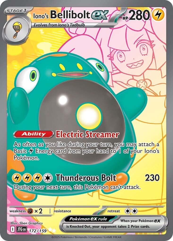 Iono's Bellibolt ex (172/159) [Scarlet & Violet: Journey Together] | Exor Games Dartmouth