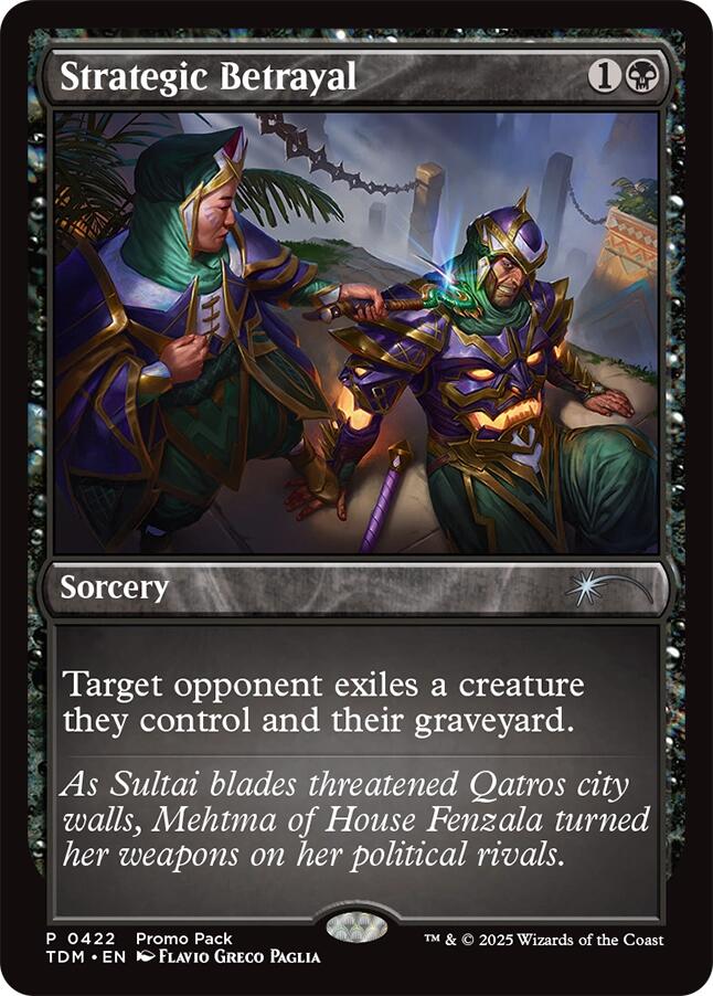 Strategic Betrayal [Tarkir: Dragonstorm Promos] | Exor Games Dartmouth