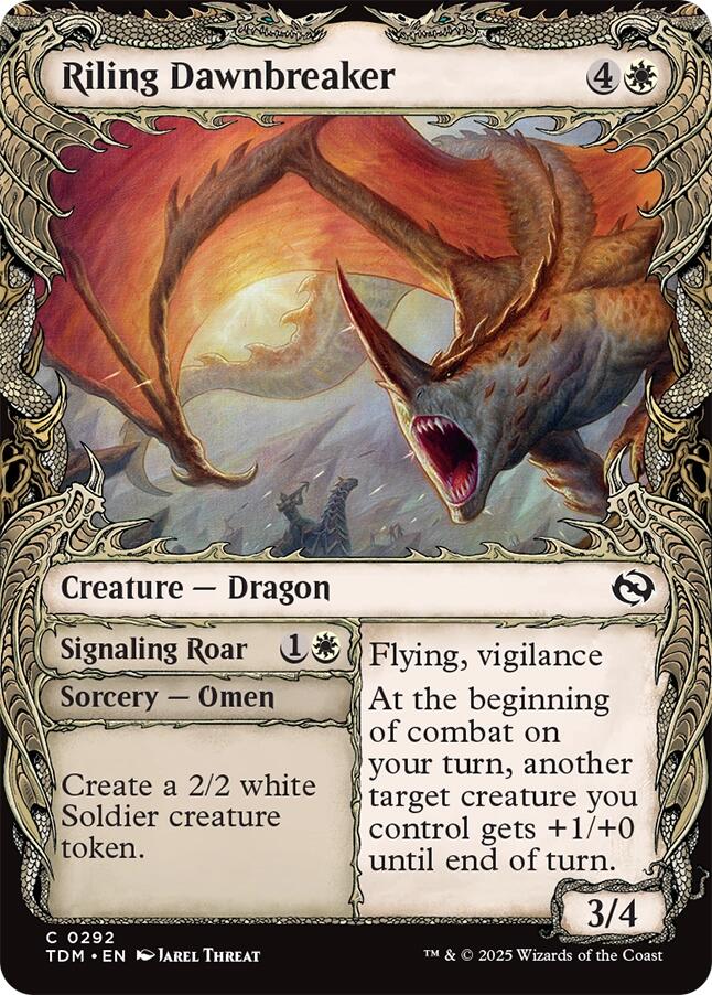 Riling Dawnbreaker (Showcase) [Tarkir: Dragonstorm] | Exor Games Dartmouth
