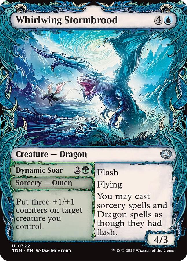 Whirlwing Stormbrood (Showcase) [Tarkir: Dragonstorm] | Exor Games Dartmouth