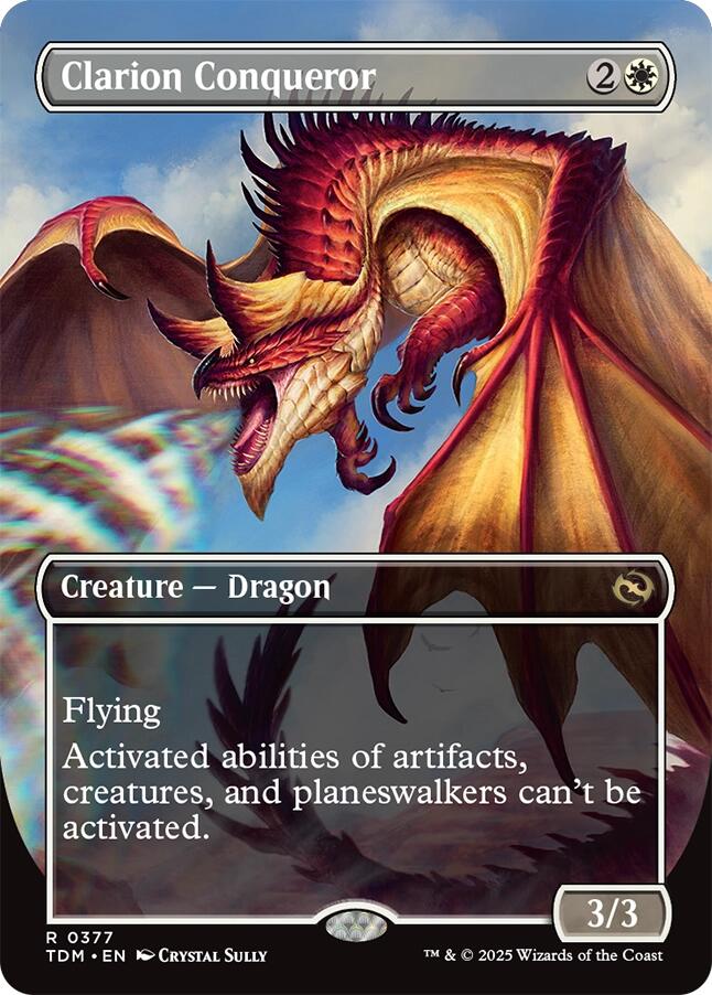 Clarion Conqueror (Borderless) [Tarkir: Dragonstorm] | Exor Games Dartmouth