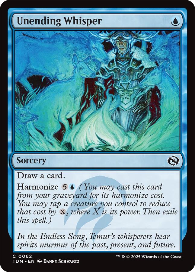 Unending Whisper [Tarkir: Dragonstorm] | Exor Games Dartmouth