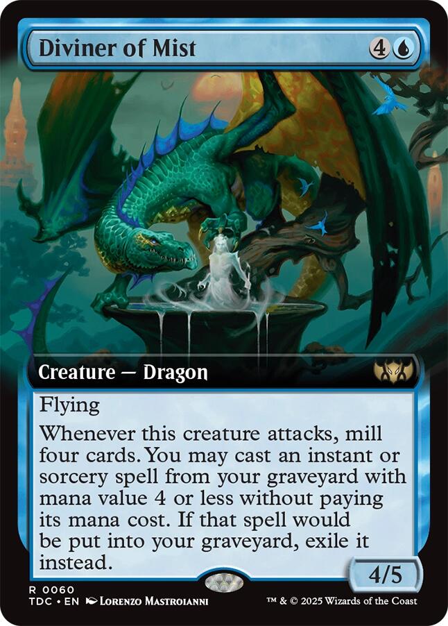 Diviner of Mist (Extended Art) [Tarkir: Dragonstorm Commander] | Exor Games Dartmouth