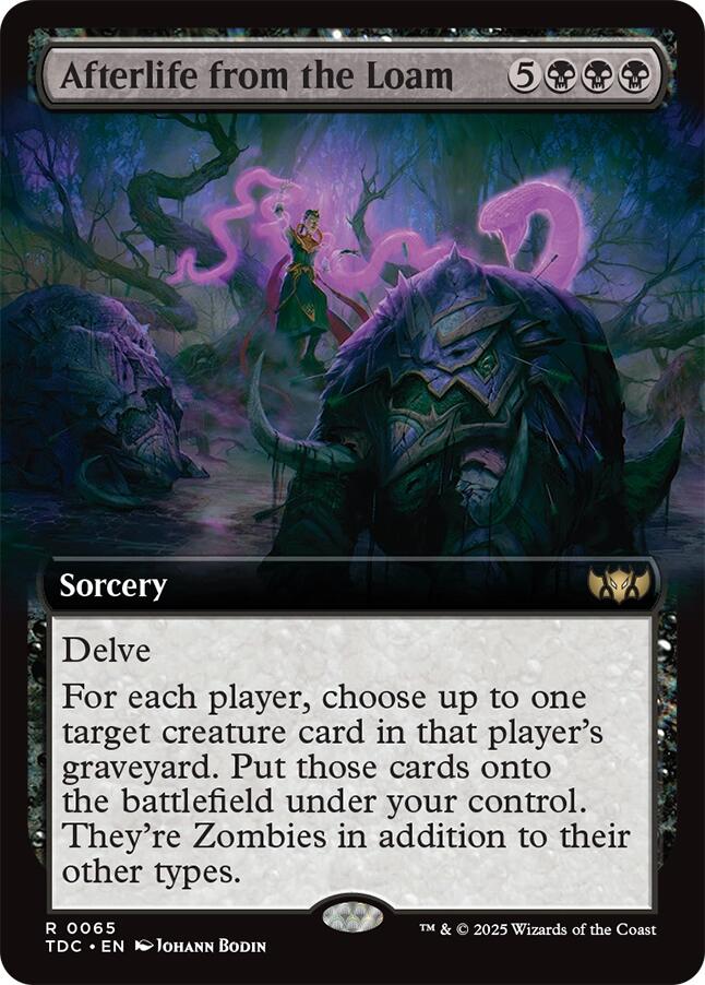 Afterlife from the Loam (Extended Art) [Tarkir: Dragonstorm Commander] | Exor Games Dartmouth