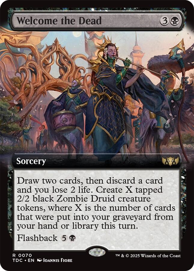 Welcome the Dead (Extended Art) [Tarkir: Dragonstorm Commander] | Exor Games Dartmouth