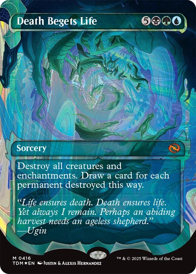 Death Begets Life (Showcase) (Halo Foil) [Tarkir: Dragonstorm] | Exor Games Dartmouth