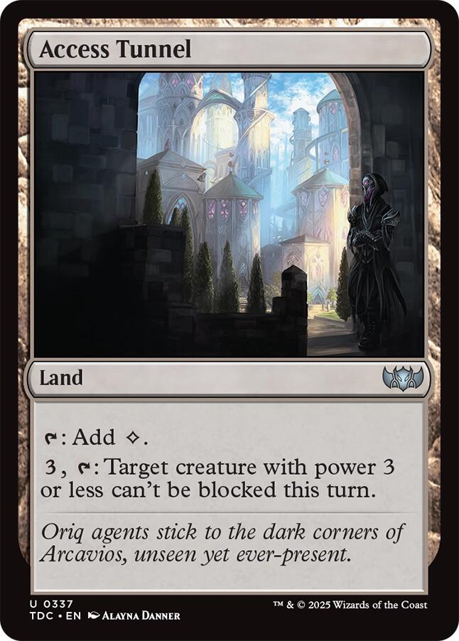Access Tunnel [Tarkir: Dragonstorm Commander] | Exor Games Dartmouth