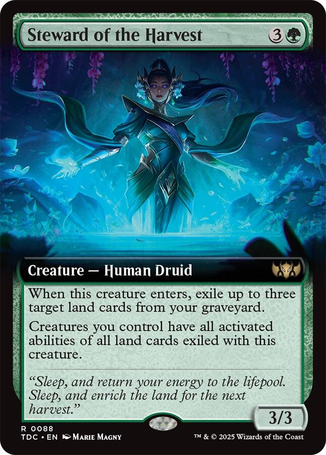 Steward of the Harvest (Extended Art) [Tarkir: Dragonstorm Commander] | Exor Games Dartmouth