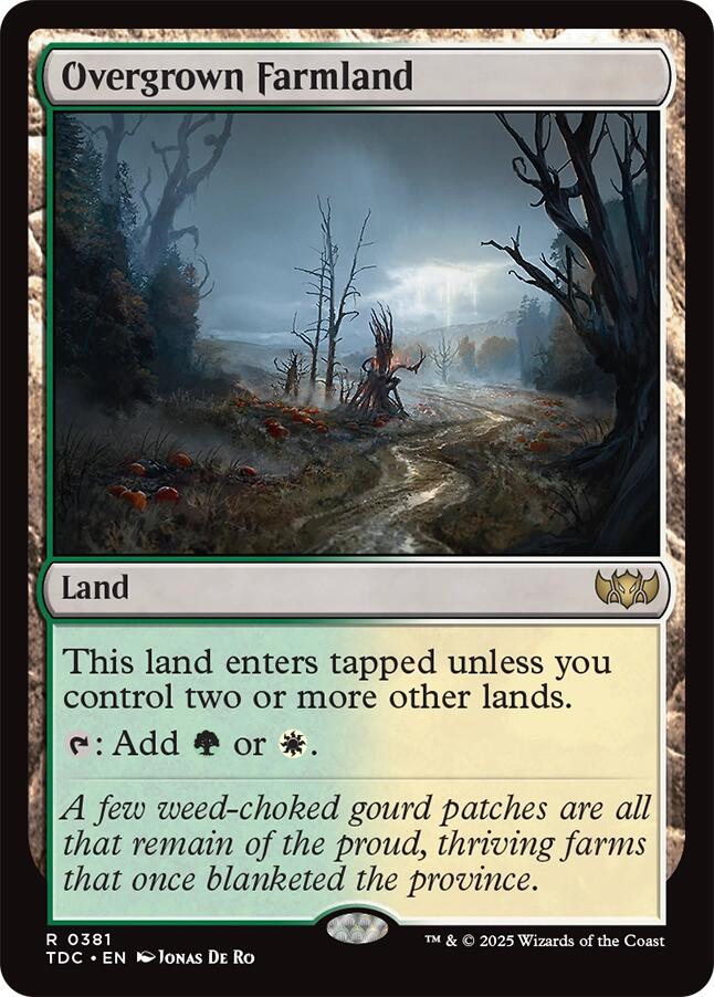 Overgrown Farmland [Tarkir: Dragonstorm Commander] | Exor Games Dartmouth