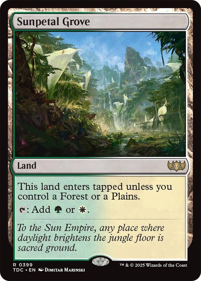 Sunpetal Grove [Tarkir: Dragonstorm Commander] | Exor Games Dartmouth