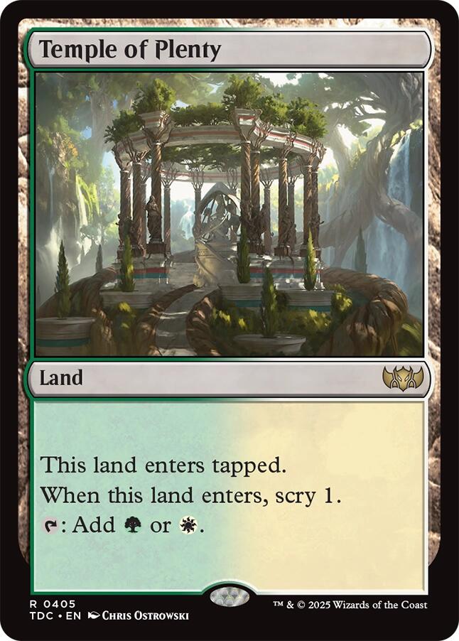 Temple of Plenty [Tarkir: Dragonstorm Commander] | Exor Games Dartmouth