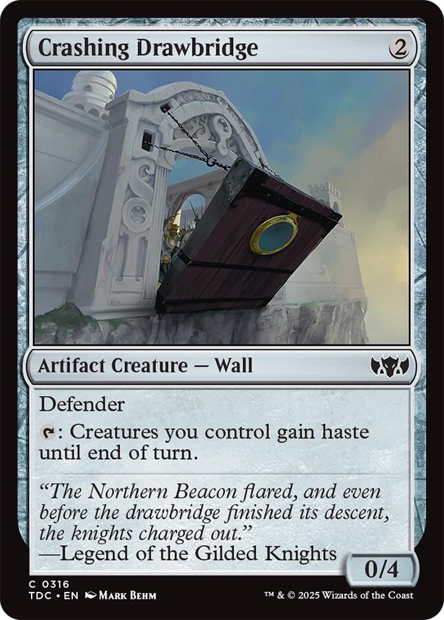 Crashing Drawbridge [Tarkir: Dragonstorm Commander] | Exor Games Dartmouth