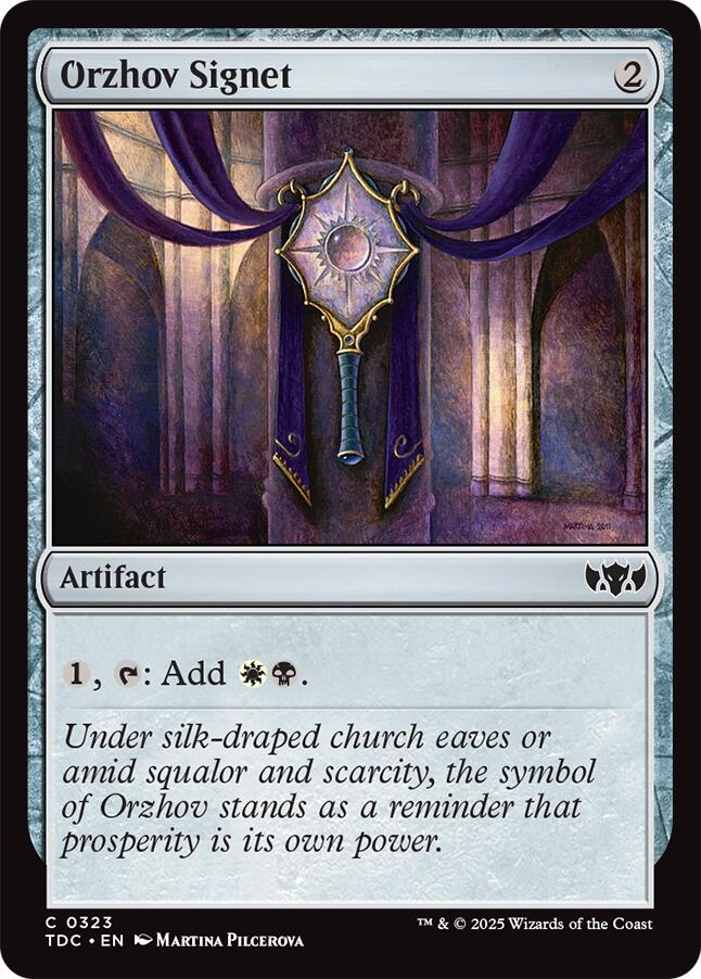 Orzhov Signet [Tarkir: Dragonstorm Commander] | Exor Games Dartmouth