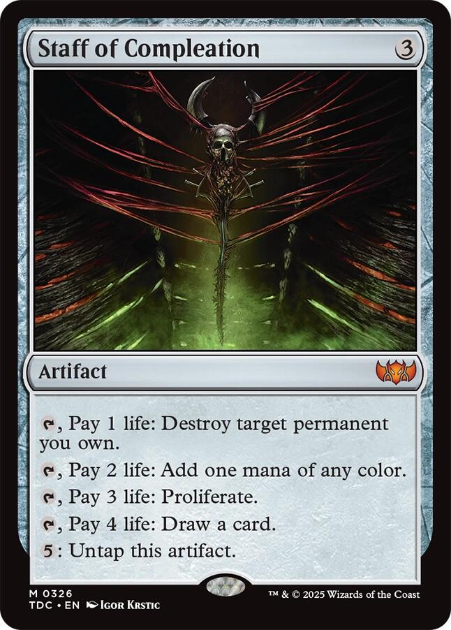 Staff of Compleation [Tarkir: Dragonstorm Commander] | Exor Games Dartmouth