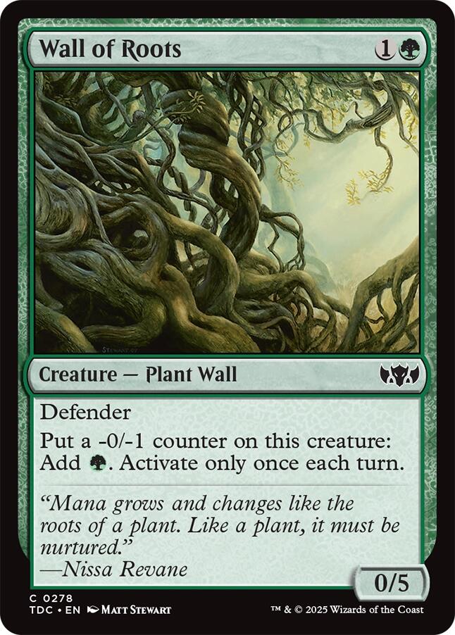 Wall of Roots [Tarkir: Dragonstorm Commander] | Exor Games Dartmouth