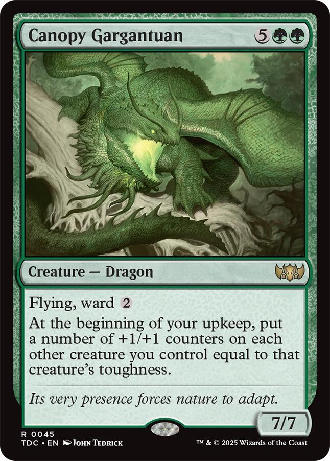 Canopy Gargantuan [Tarkir: Dragonstorm Commander] | Exor Games Dartmouth