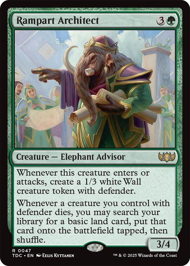 Rampart Architect [Tarkir: Dragonstorm Commander] | Exor Games Dartmouth
