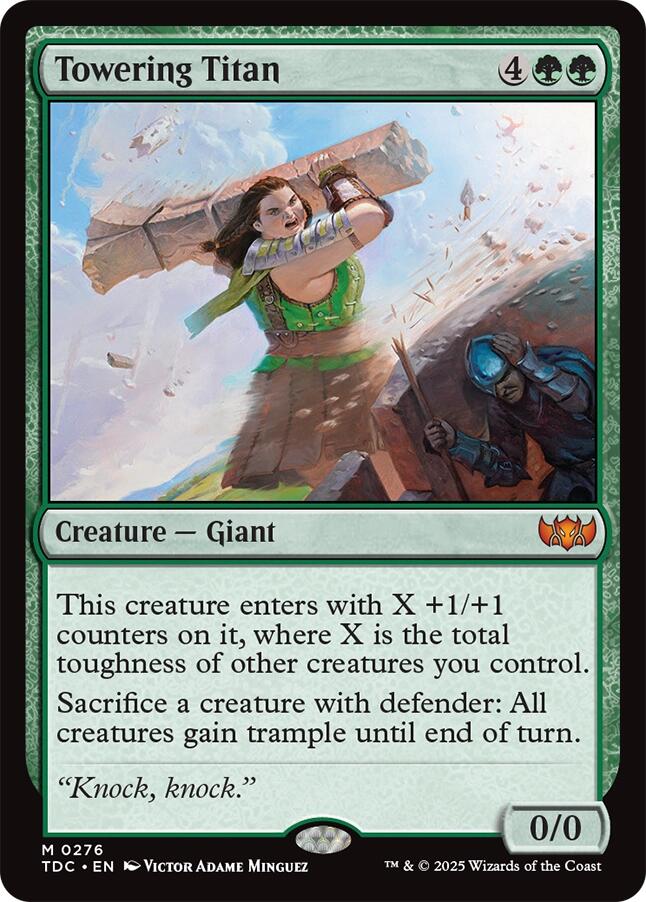 Towering Titan [Tarkir: Dragonstorm Commander] | Exor Games Dartmouth