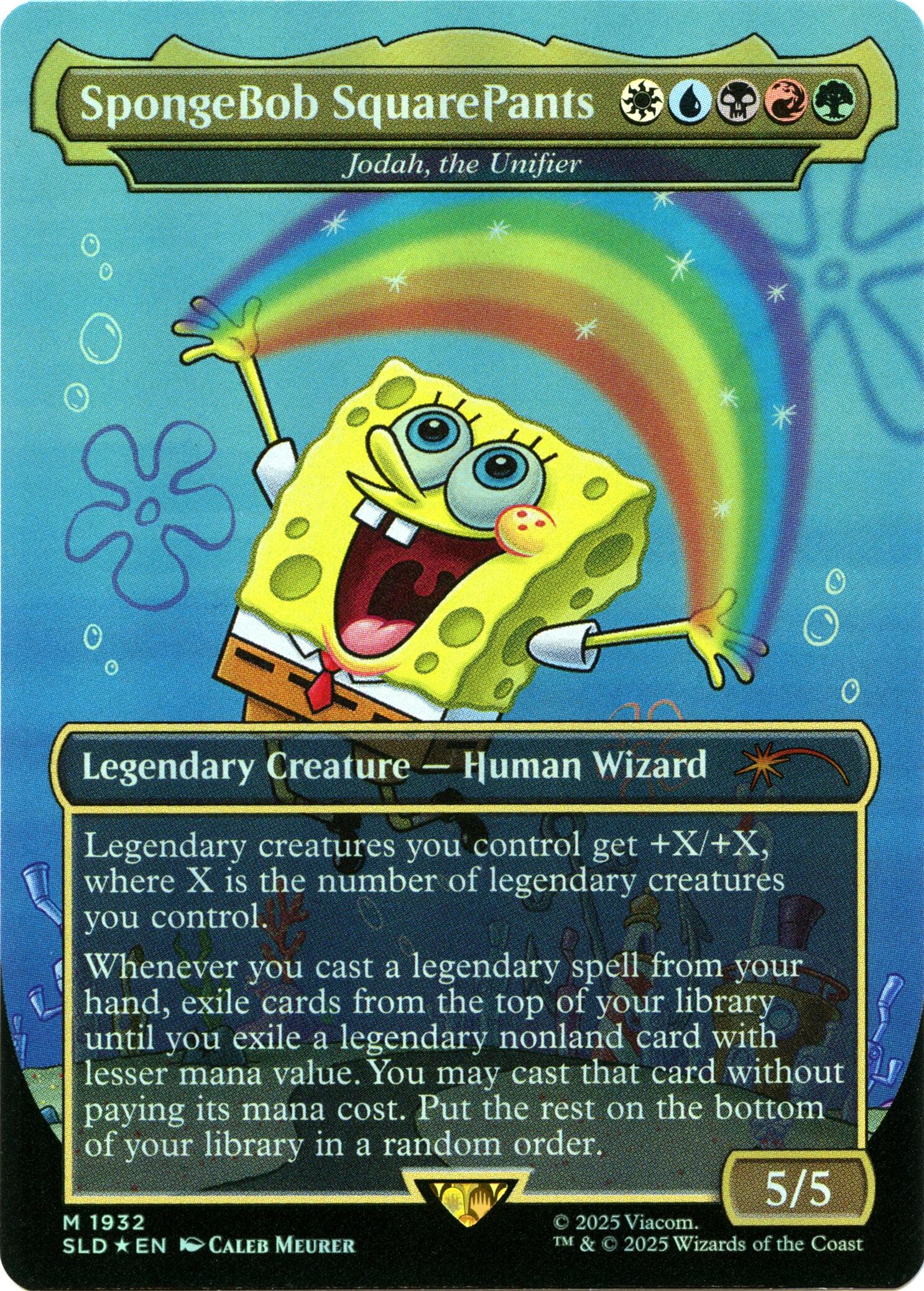 SpongeBob SquarePants - Jodah, the Unifier (Rainbow Foil) [Secret Lair Drop Series] | Exor Games Dartmouth