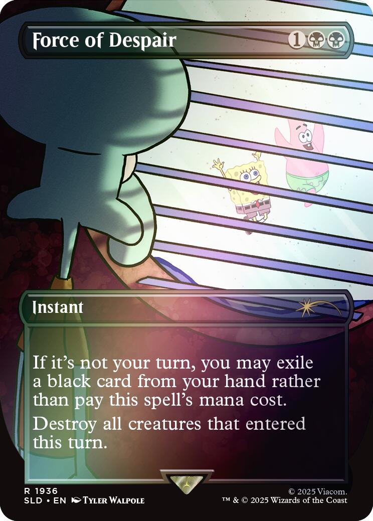 Force of Despair (Rainbow Foil) [Secret Lair Drop Series] | Exor Games Dartmouth