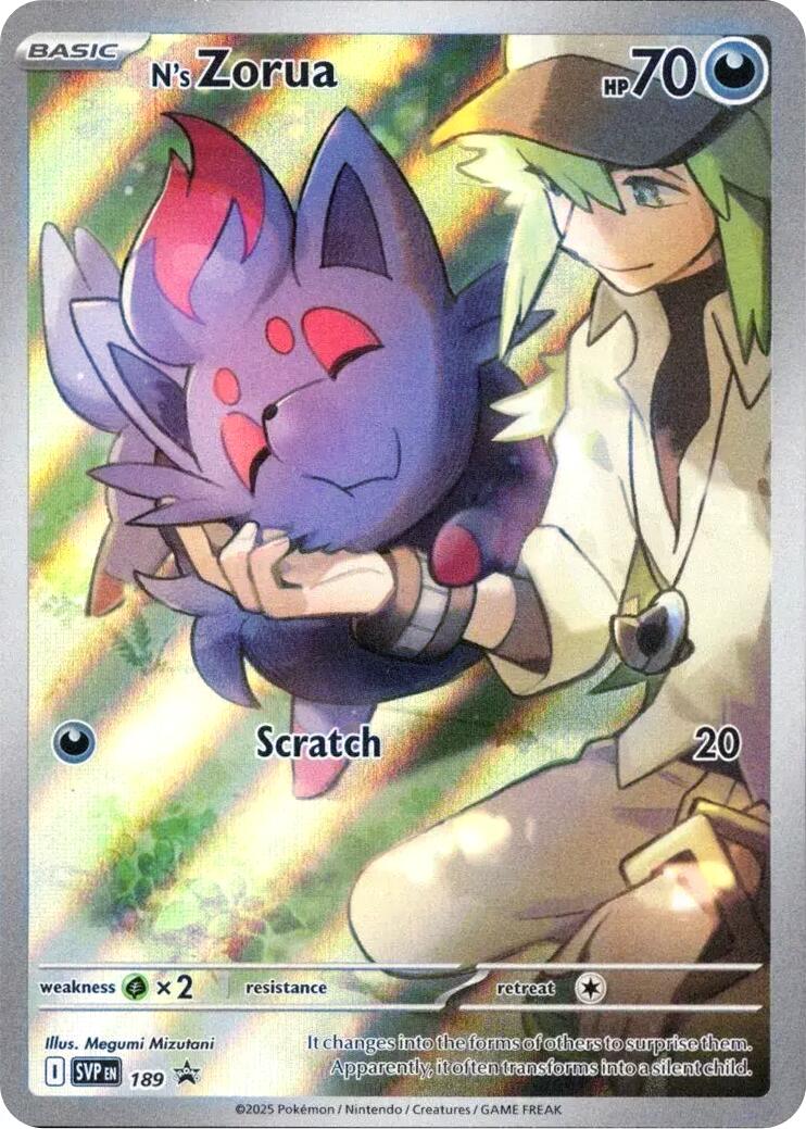N's Zorua (SVP189) [Scarlet & Violet: Black Star Promos] | Exor Games Dartmouth