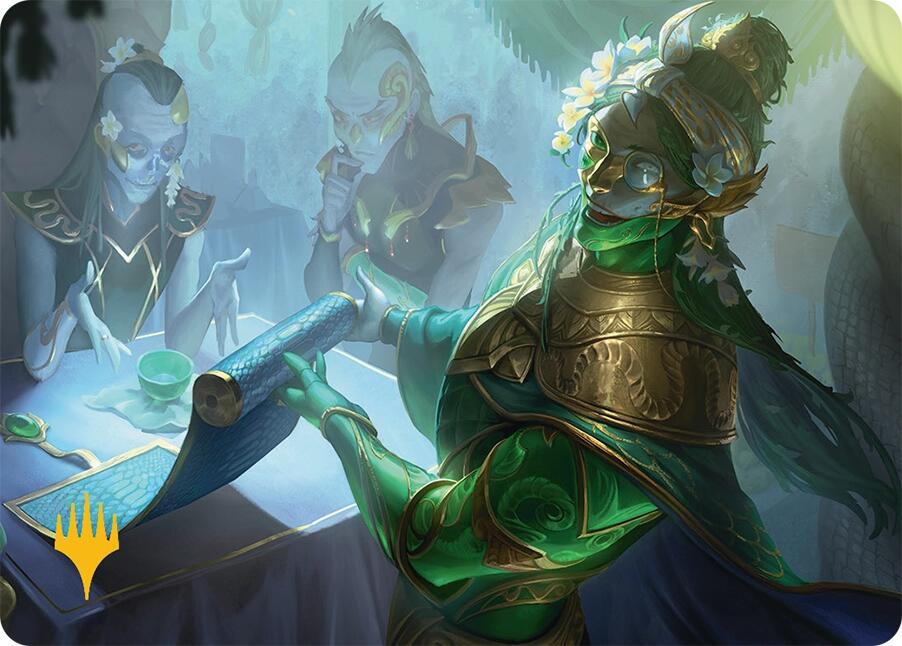 Sibsig Appraiser Art Card (8/54) (Gold-Stamped Signature) [Tarkir: Dragonstorm Art Series] | Exor Games Dartmouth
